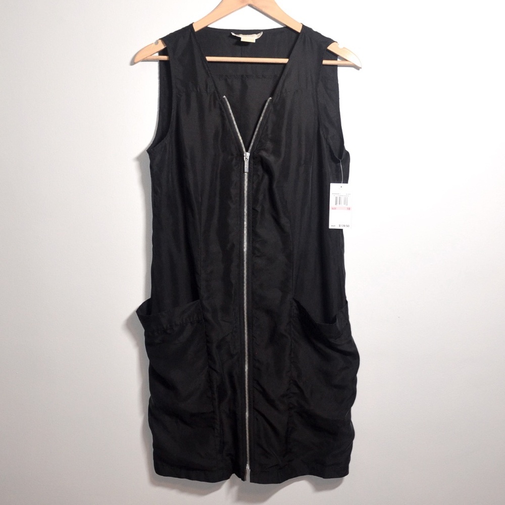 Michael Michael Kors NWT Silk Front Zipper Dress10 - Picture 3 of 11